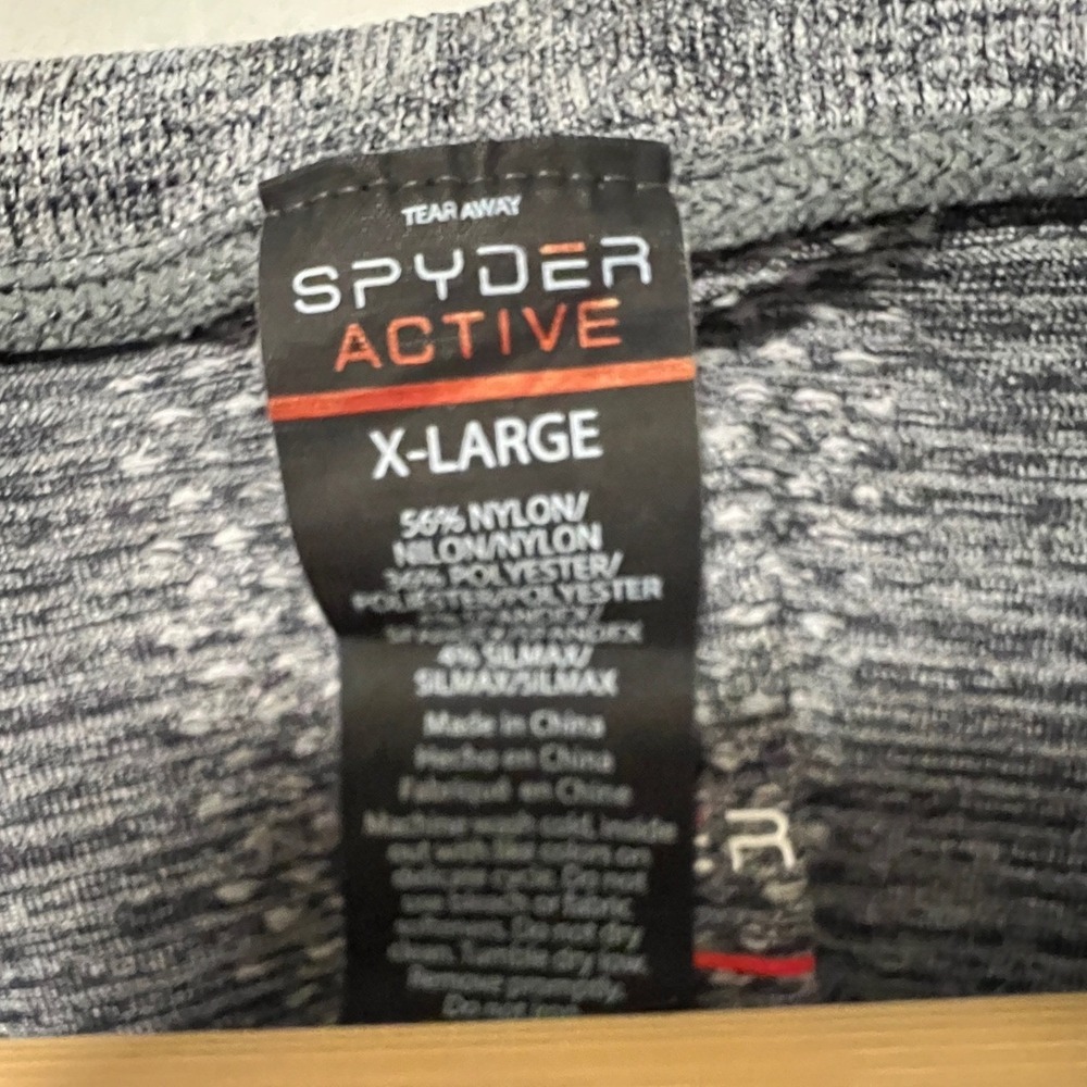 Spyder Active Space Dye Tank Top Womens XL Gray Moisture Wicking Workout - Picture 3 of 6
